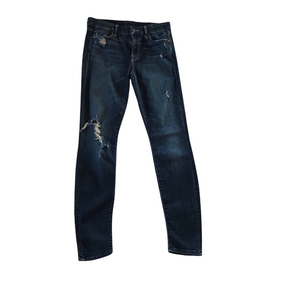 MOTHER The Looker Jaded and Torn Distressed Jeans - Picture 1 of 11